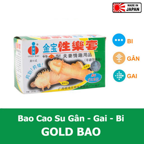 Bao cao su Gold Gai bi râu gai Bao cao su bi gai gân gai lớn Kéo