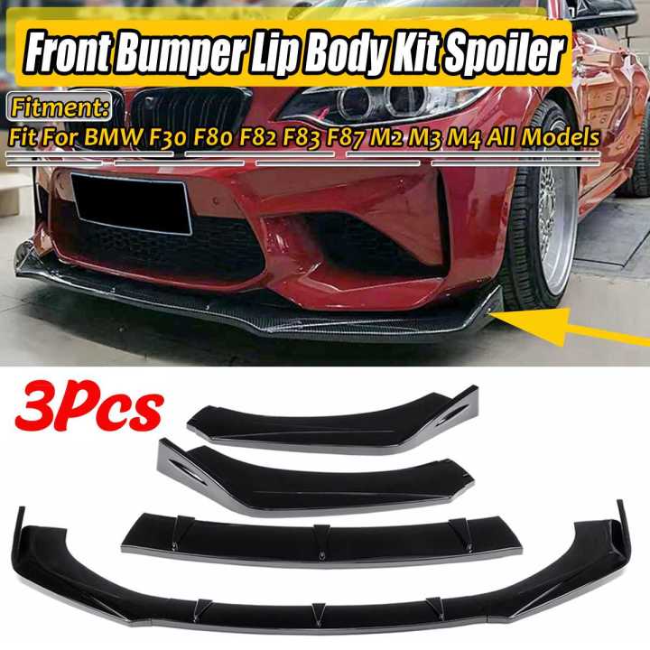 For F Universal Car Front Bumper Lip Deflector Lips Spoiler Splitter