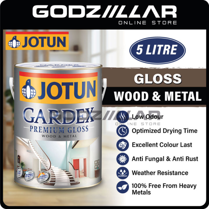 L Jotun Gardex Premium Gloss Wood Metal Gloss Cat Kayu Besi