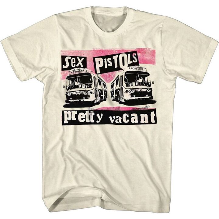 Fashion เสอยด Unisex แฟชนวงดนตรพงกรอกพมพลาย Sex Pistols เสอยดผหญงผชายผาคอต