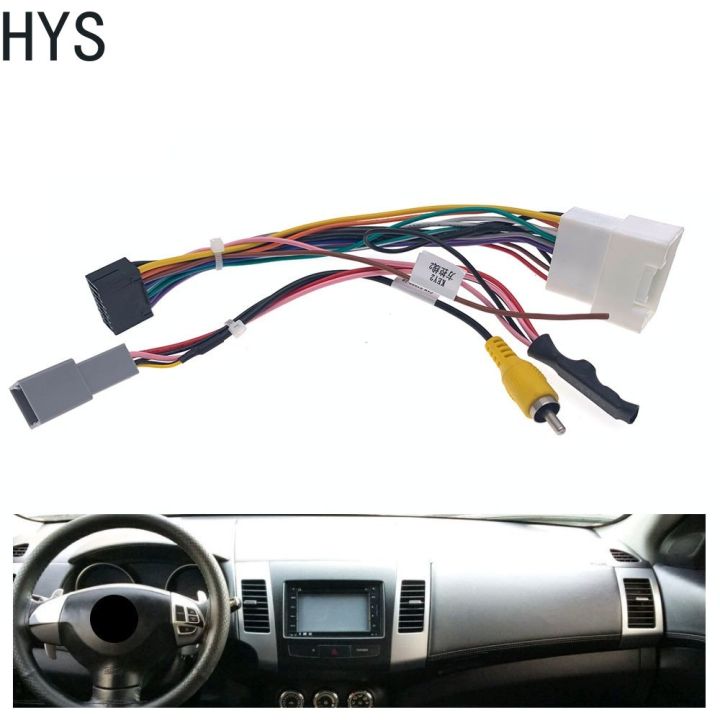 Cáp Nguồn Bộ Chuyển Đổi 16 Chân HYS Stereo Radio Của Xe Cho Mitsubishi