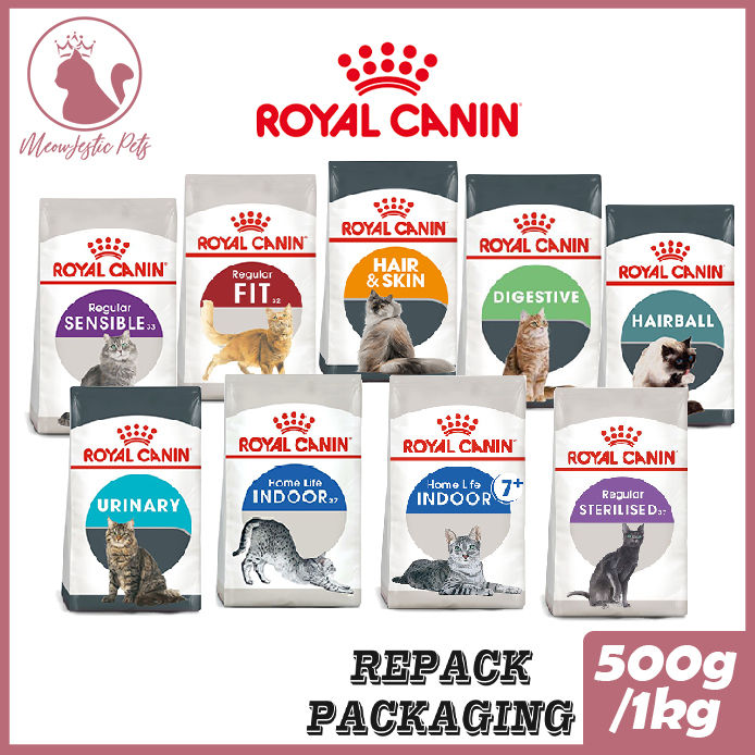 Repack 500g 1kg Royal Canin Hair Skin Fit 32 Sensible 33