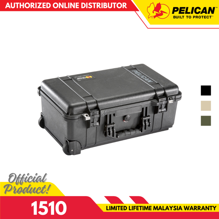 Pelican Wheeled Protector Carry On Case With Foam Trekpak Divider