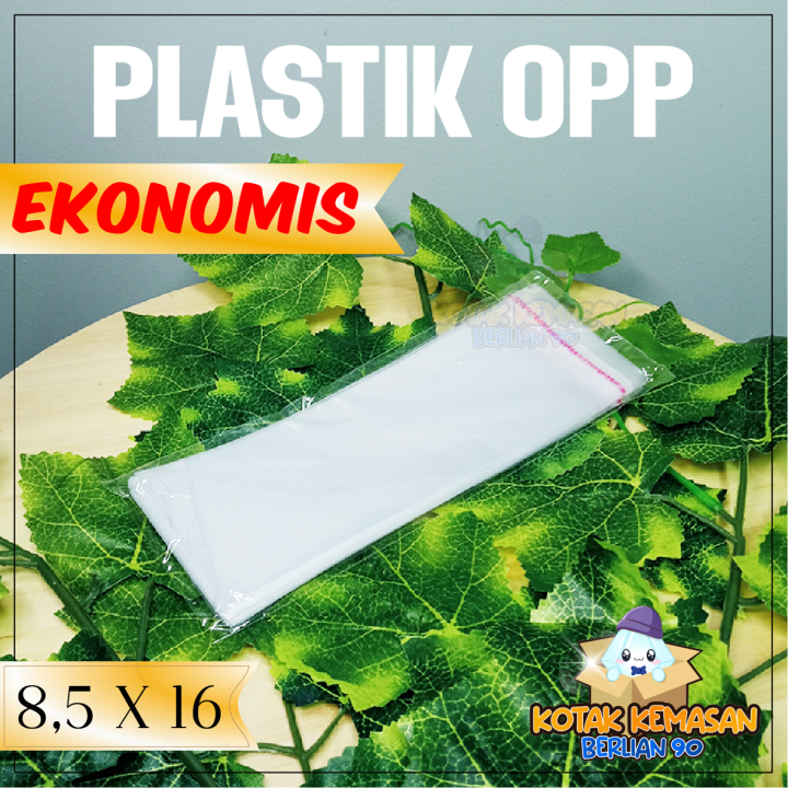 Plastik Opp 9 5 X16 Kantong Plastik OPP EKONOMIS Seal Lem Perekat 9 5