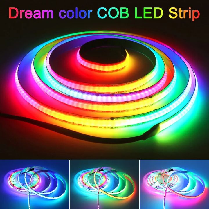 24V RGB Addressable COB LED Strip Full Dream Color RGBIC LED Strip