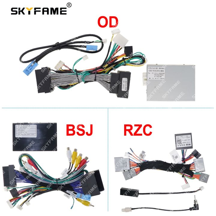 SKYFAME Car 16pin Wiring Harness Adapter Canbus Box Decoder Android