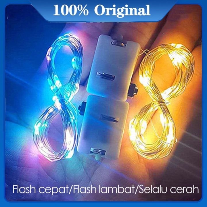 QUEENSTARS Lampu Led Baterai Led Kawat Bobo Balon Lampu Led 1 2 3 5