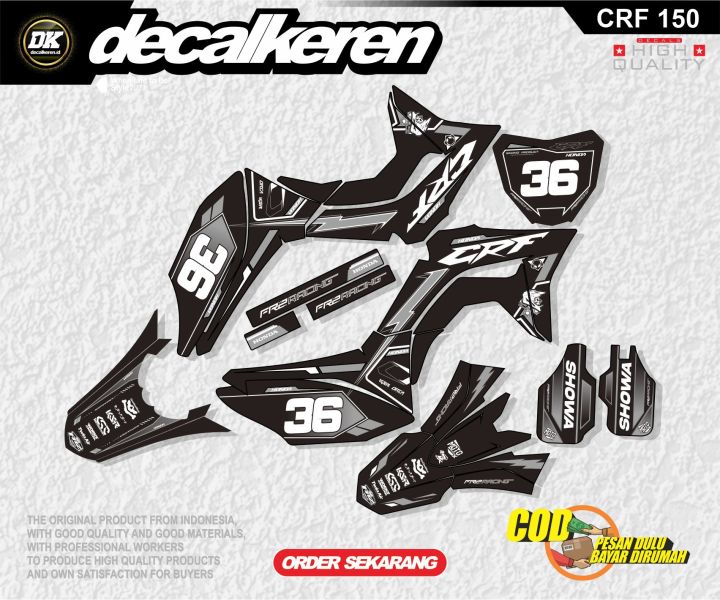 Decal Stiker Crf L Full Body Keren Crf Klx Bf Dtracker Gordon