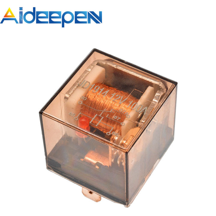 Original Aideepen Waterproof 12V 100A 5 Pin Automotive Relay SPDT Car