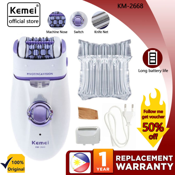 Kemei Electric Body Depilation Machine KM 2668 Female Body Face