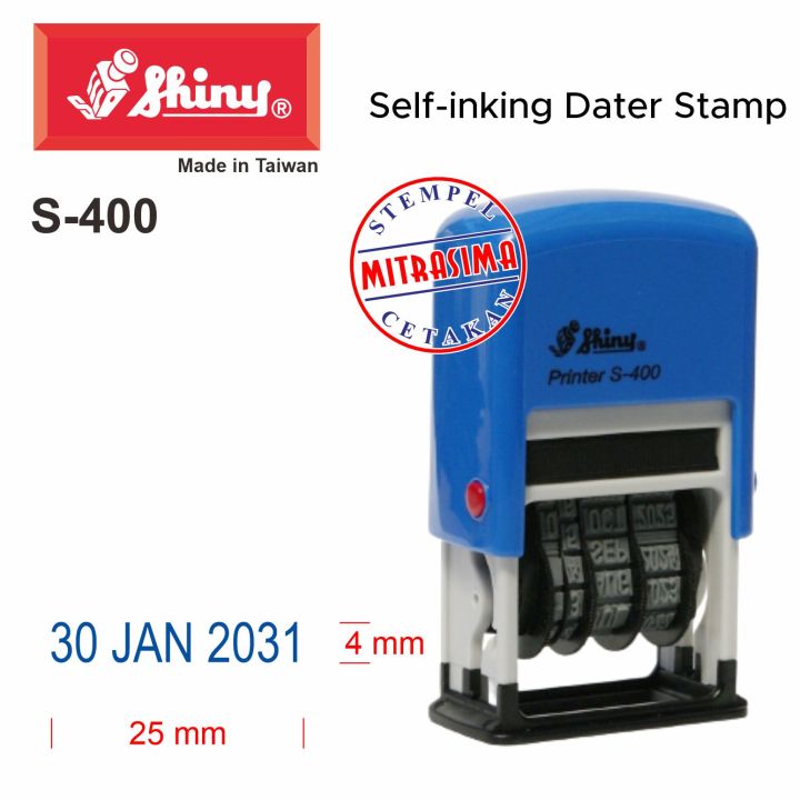 Stempel Shiny S 400 Stempel Tanggal S400 Tipe S 400 Lazada Indonesia