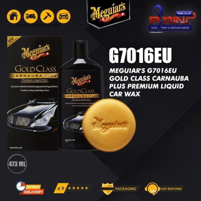 Meguiars Gold Class Carnauba Plus Premium LIQUID Wax G7016EU 473ml