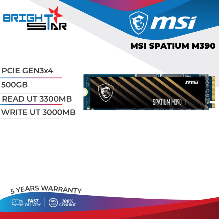 Msi Ssd Spatium M Nvme M Pcie Gen X Read Ut Mb Write Ut