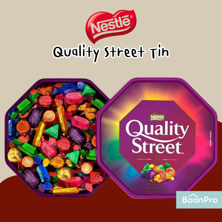 Nestle Quality Street Chocolate Tin เนสทเลควอลตสตรทชอกโกแลต