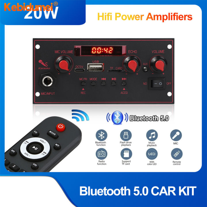 Kebidumei W Bluetooth Decoder Dc V Amplifier Board Mm Microphone