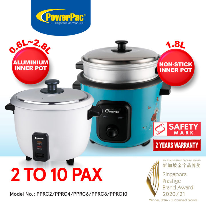 Powerpac Rice Cooker L L L L L With Aluminium Inner Pot