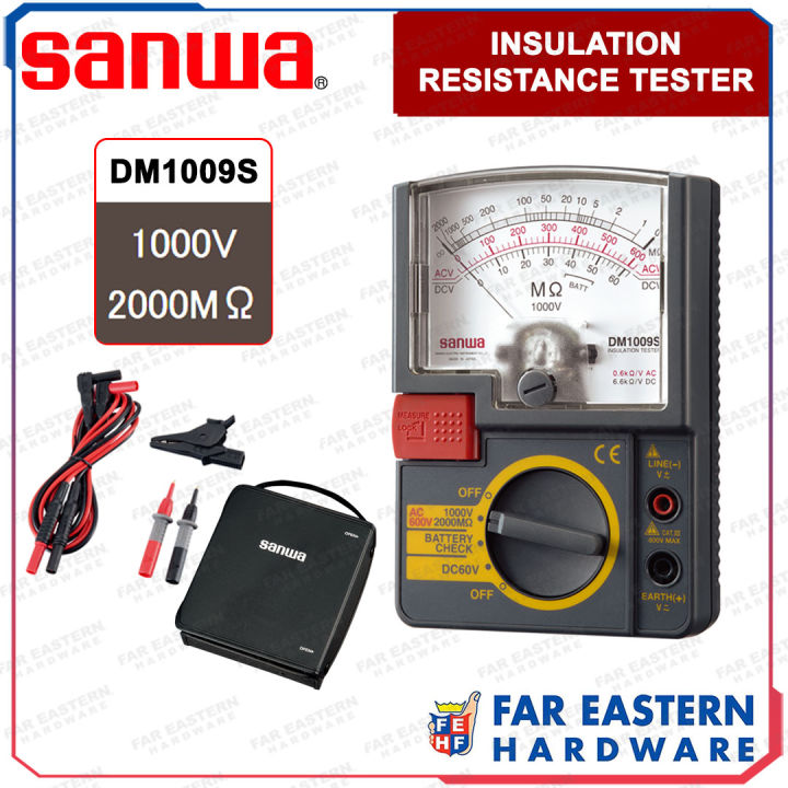 Sanwa Insulation Resistance Electrical Tester Analog Dm S Made In