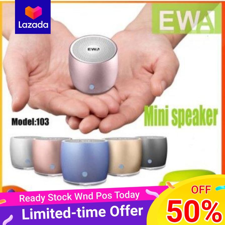 Ewa A Mini Portable Original Super Bass Bluetooth Speaker With Pouch