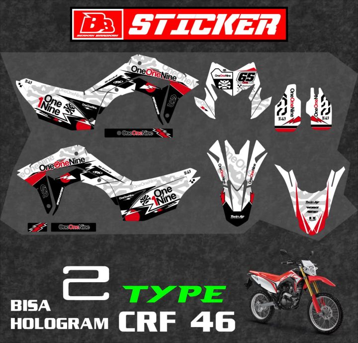 STICKER PREMIUM Setiker Decal CRF 150 L Minimalis Fullbody Dekal CRF