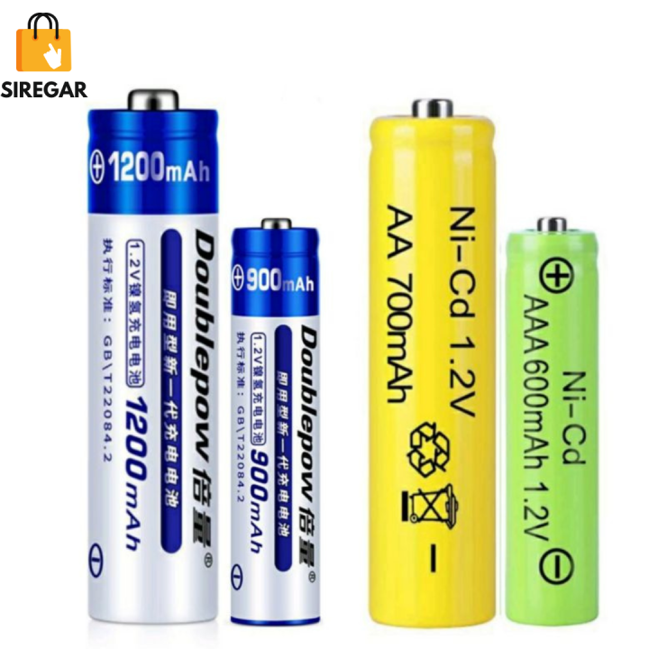 Baterai Cas 1200 MAh Baterai Charge AA Dan AAA Baterai Isi Ulang Batre