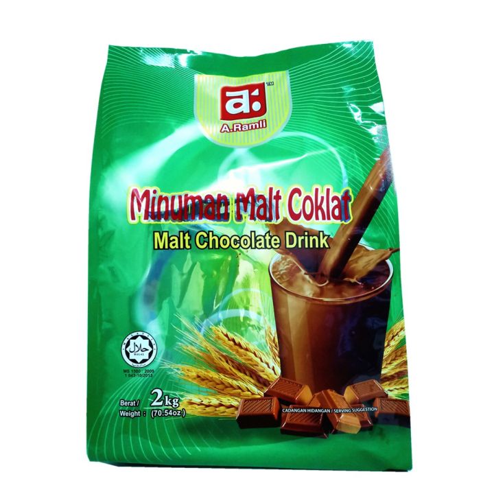 A RAMLI MINUMAN MALT COKLAT MALT CHOCOLATE DRINK 2KG Lazada