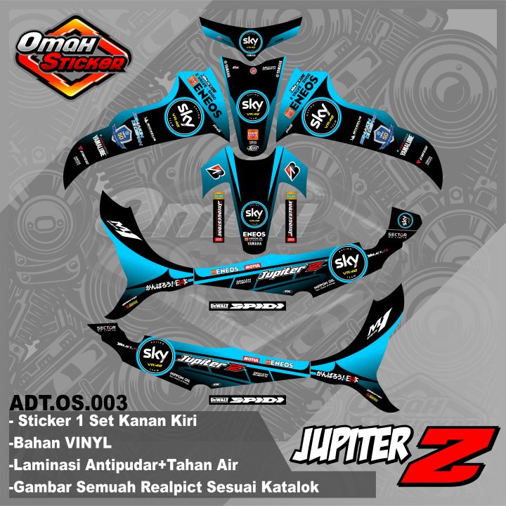 Sticker Striping Decal List Variasi Jupiter Z Burhan Stiker Striping