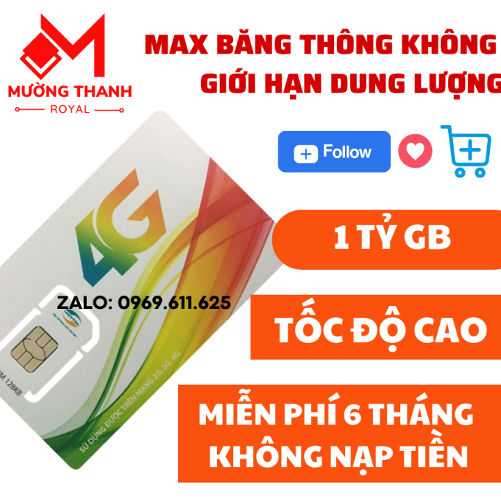 FREESHIP CHƯA KÍCH HOẠT Sim Data Viettel 4G 6Umax90 4G không giới