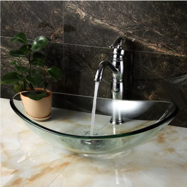 Glass Basin Countertop Wash Basin Bathroom Sink Bathroom Wash