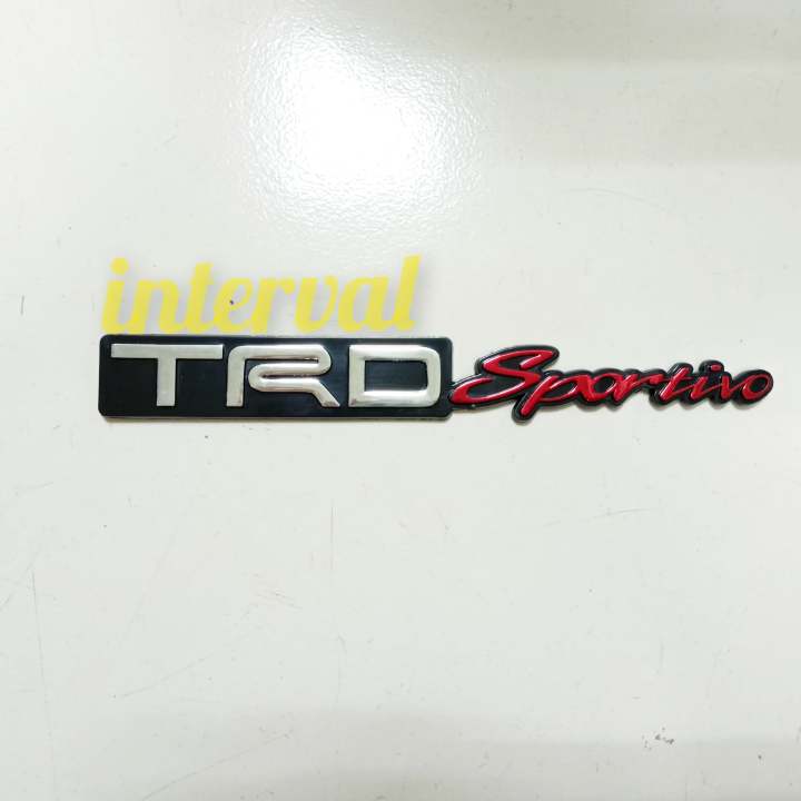 Emblem Logo Tulisan Belakang Pintu Trd Sportivo Emblem Logo Toyota