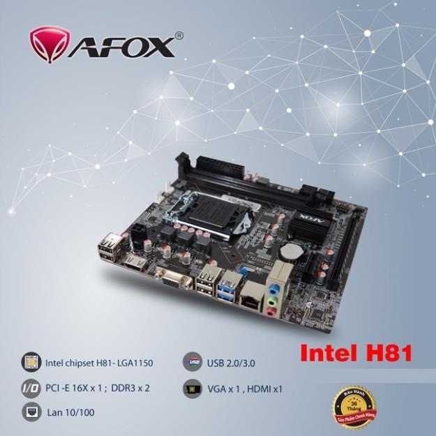 Bo Mạch Chủ Mainboard AFOX H510 H110 H81 H61 Chính hãng mới 100