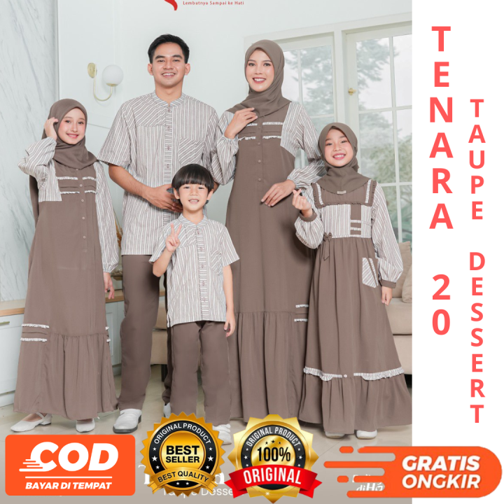 Ready Stok Seply Tenara Taupe Dessert Baju Sarimbit Origlnal