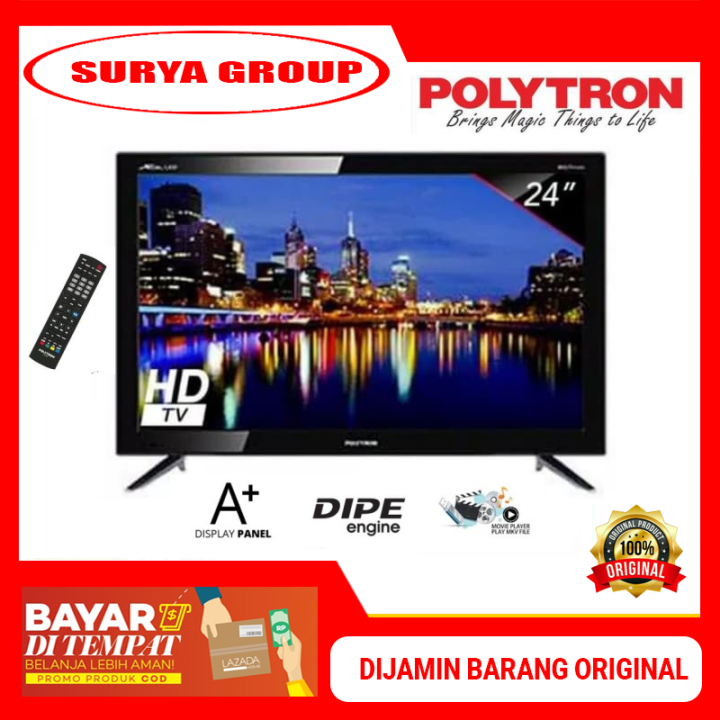 Polytron Bazzoke Led Tv Digital Inch Pld V Garansi Resmi