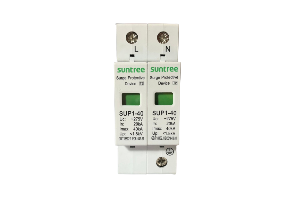 Suntree AC Surge Protection Device Sup1 2 Pole 20 40KA 275Vอปกรณกน