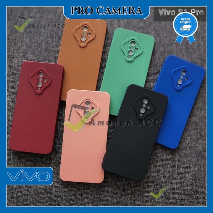 Softcase Pro Camera Vivo S Pro Casing Silikon Pelindung Camera