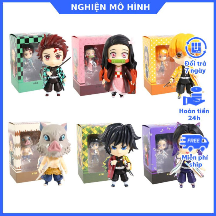 M H Nh Nendoroid Chibi Kimetsu No Yaiba Tanjiro Nezuko Zenitsu Inosuke