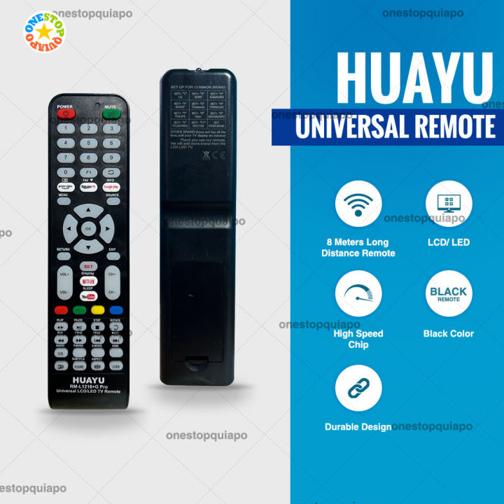 Osq Replacement Huayu Universal Lcd Led Tv Remote Control Lazada Ph