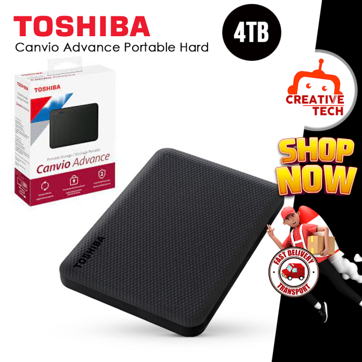 Toshiba Canvio Advance 4TB BLACK Portable Hard Drive Lazada PH