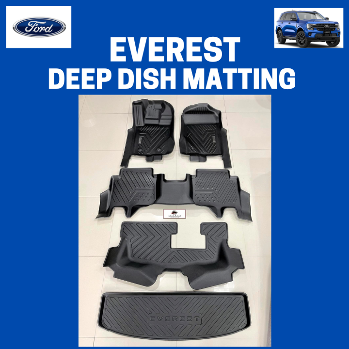 FORD EVEREST 2023 2024 5D Extended Deep Dish Matting Floor Mats FULL