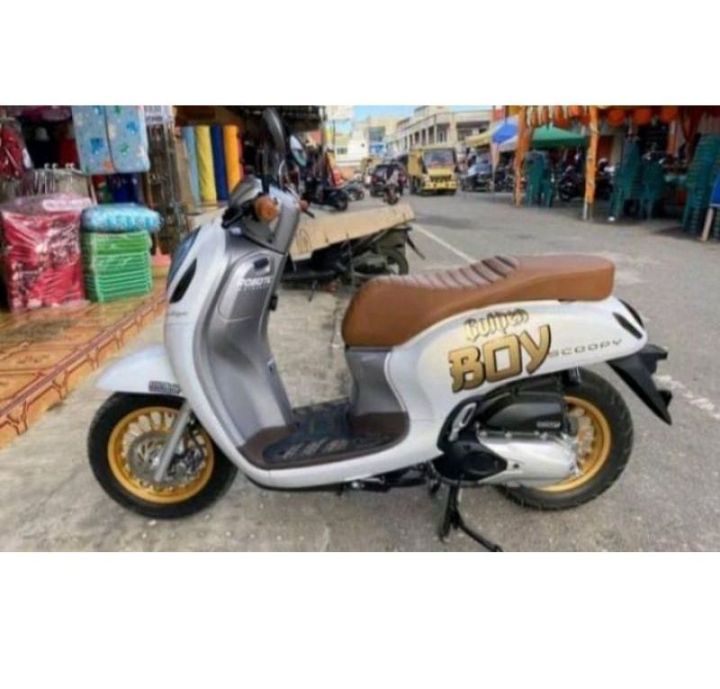 Jok Scoopy New Ala Vespa Jok Scoopy Caferace Ala Vespa Lazada Indonesia