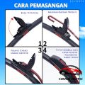 Wiper Mobil Wuling Almaz Frameless 1 Set Kiri Dan Kanan Tanpa Rangka