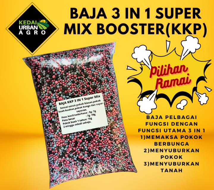 1kg Baja Super Mix Booster Baja 3 In 1 Super Mix Baja Paksa Bunga Baja