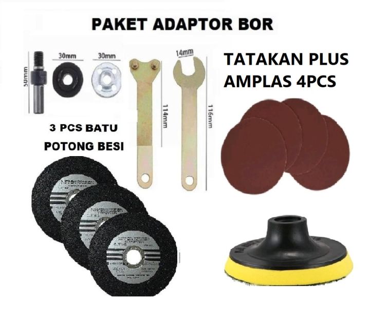 Adaptor Bor Ke Gerinda Converter Bor Jadi Gerinda Adaptor Lazada