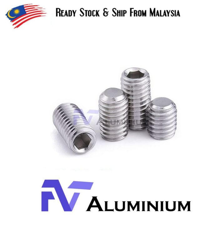 Pcs M M M M M Grub Metric Headless Set Screw Stainless