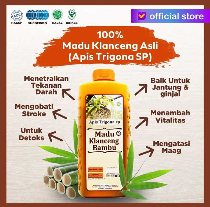 MADU KLANCENG BAMBU ASLI MURNI 100 Lebah Apis Trigona WILD BEE