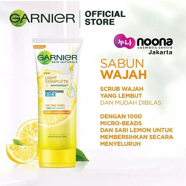 GARNIER LIGHT COMPLETE WHITE SPEED BRIGHTENING SCRUB Lazada Indonesia