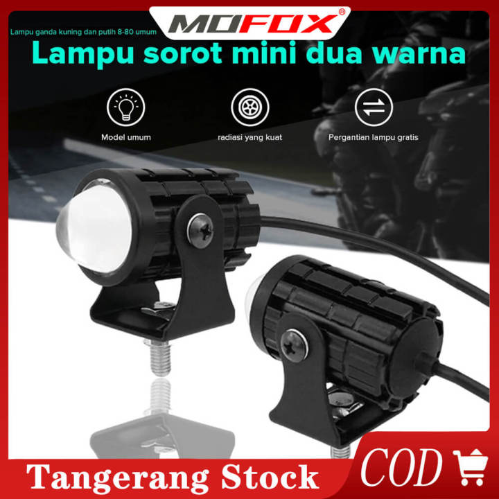 Stok LokalMofox Lampu Tembak Laser Gun LED D2 Mini 2 Warna Putih