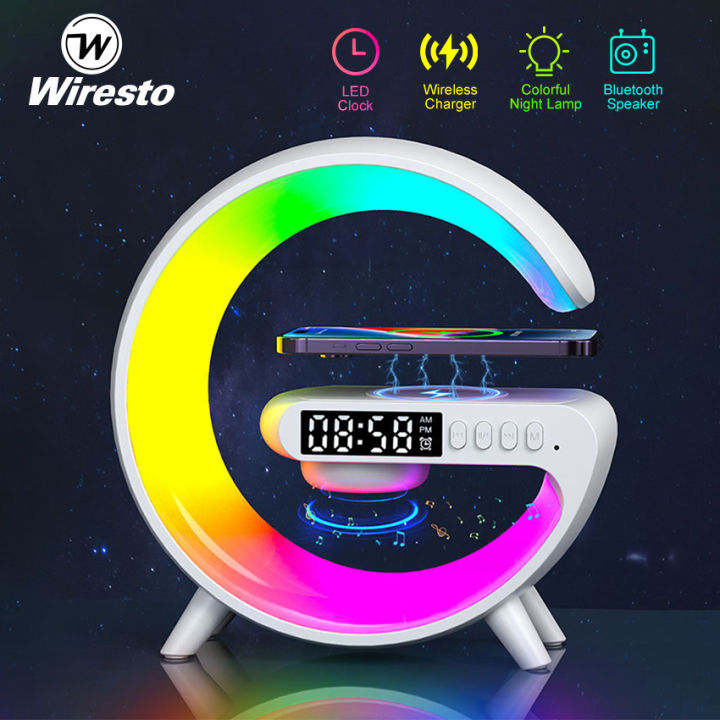 Wiresto 4 In 1 Bluetooth Speaker 10W Multifunctional Wireless Charger