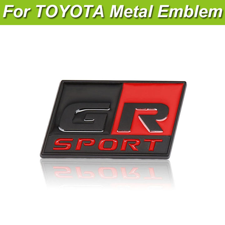 LAIFU 1 Piece For GR SPORT Logo Car Metal Emblem Sticker For TOYOTA