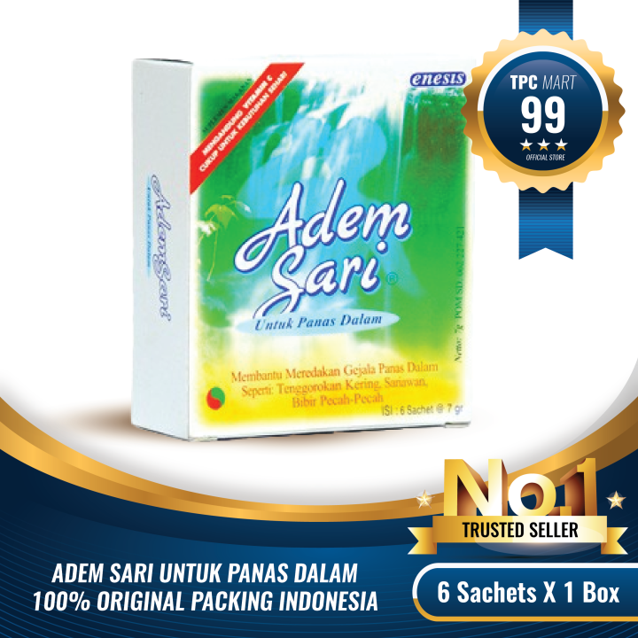 Adem Sari Untuk Panas Dalam Box Isi Sachet Original Dari