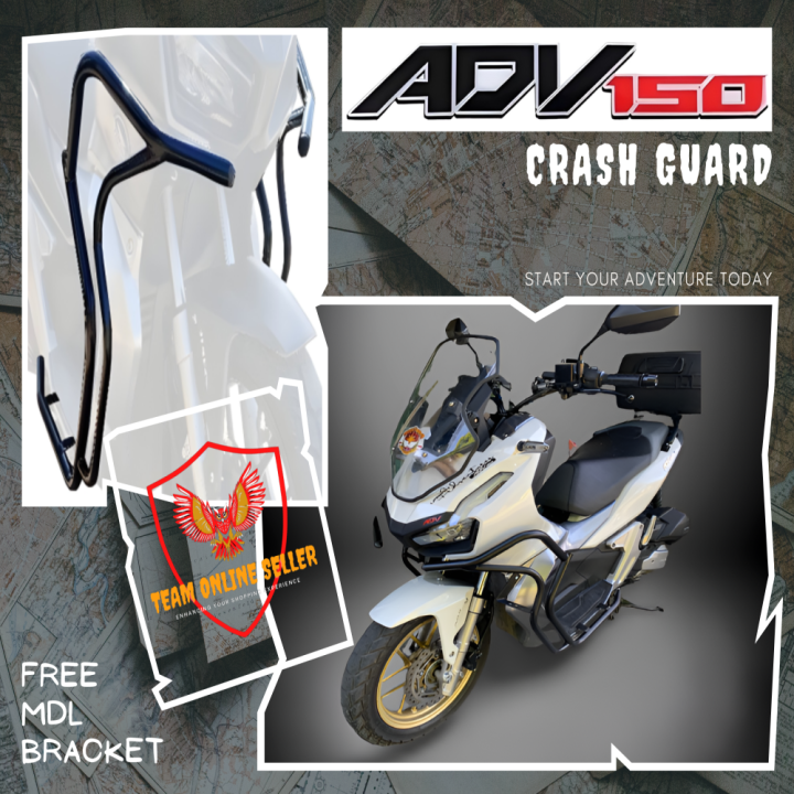 HONDA ADV 150 MOTODODGE SUPER HEAVY DUTY HALF CRASH GUARD POWDER